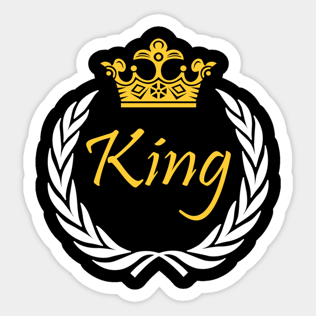 king crown Sticker by Tshirt114